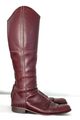 Leder Reitstiefel mit Reißverschluss ( Long Cherry Riding boots ) EU 45 - UK 10½