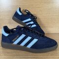 Adidas Handball Spezial Midnight Navy Gum Herren Wildleder Turnschuhe - Größe 7,5 UK