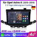 4+64GB Carplay Autoradio Für Opel Astra K 2015-2019 Android 13 GPS NAVI WIFI USB