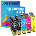 10 Patronen XL für T1291-1294  Epson Stylus SX 425 W SX 430 W SX 435 W SX 438 W 