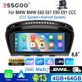 8,8" Autoradio Für BMW E60 E61 E90 CCC Android Auto 4+64G Apple CarPlay GPS +Cam