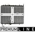 1x Kühler, Motorkühlung MAHLE CR 2014 000P passend für CITROËN OPEL PEUGEOT