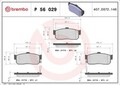 Bremsbelagsatz Scheibenbremse PRIME LINE BREMBO P 56 029 für NISSAN INFINITI I30