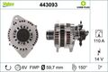 VALEO LICHTMASCHINE GENERATOR 110A passend für OPEL ASTRA CORSA MERIVA | 443093