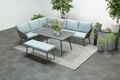 Eck Lounge Set G.I. Rope Davis Sitzgruppe Gartenmöbel Garnitur Alu Gruppe Sofa