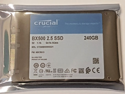 240 GB SATA III Crucial BX500 CT240BX500SSD1 SSD 3D NAND TLC 2,5" Festplatte Neu