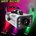 1200W RGB DJ Nebelmaschine RGB 6 LED Show Bühnenlicht Fernbedienung Fog Machine