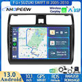 DAB+ Apple Carplay 64GB Android 13 Autoradio GPS Für SUZUKI SWIFT III 2005-2010