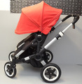 Bugaboo Donkey Duo Kinderwagen Zwillingskinderwagen Schwarz Rot 180251