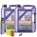 Motoröl 5W40 LIQUI MOLY High Tech 10L+MANN Ölfilter+Cera Tec+Ölablassschraube