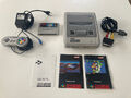 Super Nintendo / SNES + original Controller + Kabel + Super Mario World