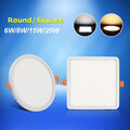 50X Ultraslim LED Panel Einbaustrahler Einbauleuchte Deckenleuchte 6W 8W 15W 20W