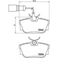 1x ORIGINAL® Brembo P 85 059 Bremsbelagsatz, Scheibenbremse Hinten, inkl.