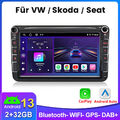 8" Carplay Android 13 Autoradio GPS Navi RDS WIFI BT Für VW GOLF 5 6 Passat Polo