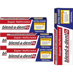 6 Tuben blend-a-dent Complete Original Super Haftcreme Extra Stark (6 x 47 g)