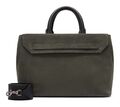 LIEBESKIND BERLIN Lora Suede Satchel Handtasche Tasche Cypress Green