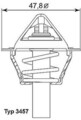 Borgwarner (Wahler) 3457.90D Thermostat Kühlwasser Kühlmittel für Mercedes