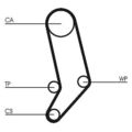 CONTINENTAL CTAM Wasserpumpe + Zahnriemensatz CT939WP4 für VW