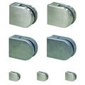 Glasklemmen Mod.00 Glasklemme Glashalter Halter für Glas Edelstahl V2A Zink roh