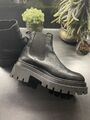 Tamaris Schuhe Chelsea Boots Stiefeletten Echtleder  Gr. 39 Schwarz