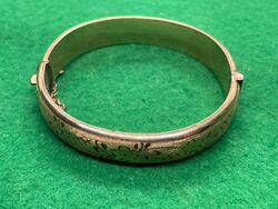 1/5TH 9CT ROLLGOLD ARMBAND VINTAGE SAMMLERSTÜCK 18G ARMREIF ROLLGOLD GEBRAUCHT