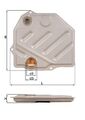 MAHLE Hydraulikfilter, Automatikgetriebe HX 46 für MERCEDES-BENZ PORSCHE