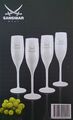 SANSIBAR Sylt 4 x Champagner Gläser Sektgläser Sektglas Glas Kunststoff R11