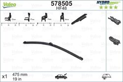 VALEO Wischblatt Scheibenwischer HYDROCONNECT 578505 für VW BMW AUDI MERCEDES B6