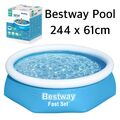 Bestway Swimming POOL 244 x 61 cm Family Kinderpool PLANSCHBECKEN Badespaß