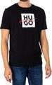 HUGO Herren Dalpaca T-Shirt Shirt Sporthemd Herrenhemd Baumwoll-Jersey Logo