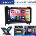 2+64G Autoradio Für Mercedes-Benz A/B Klasse W169 W639 W245 GPS Navi Android 13