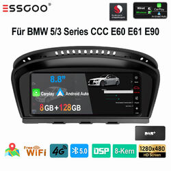 DAB+ Für BMW 5er E60 E61 CCC 4G LTE Android 13 8+128G Autoradio Carplay GPS RDS