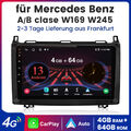 4G+64G Autoradio Für Mercedes-Benz W245 W169 A B Kalsse Android 13 GPS Navi WIFI