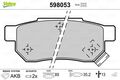 VALEO Bremsbelagsatz, Scheibenbremse 598053 für HONDA LOTUS MG ROVER