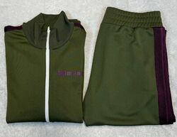 Herren Palm Angels Jogging Anzug Tracksuit Gr. M / L Khaki Lila 26032406