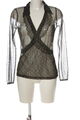 ZERO Transparenz-Bluse Damen Gr. DE 40 schwarz-blassgelb Elegant