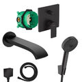 Hansgrohe Vernis Shape Unterputz Wanne Armatur Badewanne Wanne Set schwarz iBox