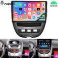 Für Toyota Aygo Citroen C1 Peugeot 107 Autoradio Android 13 GPS Navi WiFi BT RDS