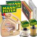 MANN INSPEKTIONSPAKET+5L CASTROL 5W-30 ÖL passend für OPEL INSIGNIA A 2.0 CDTI