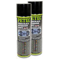 Petec Steinschlagschutz überlackierbar schwarz 2x 500ml Kautschuk Bitumenfrei