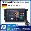 Für Mercedes benz Smart Fortwo 451 2005-2010 Android 13 Autoradio GPS Navi +KAM