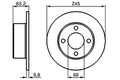 2x BOSCH Bremsscheibe 0 986 478 073 für AUDI 100 C3 443 444 Avant 445 446