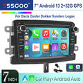 Carplay Autoradio Android 13 DAB GPS 32G MIK RDS Für Renault Dacia Duster Dokker