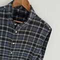 All Saints Flanellhemd Größe M Medium Herren blau kariert Viskose langarm