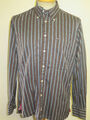 Original Tommy Hilfiger gestreiftes Shirt - M 38-40" Euro 48-50 - braun/grau/blau