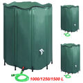 1000/1250/1500L Regentonne Wassertank Regenwasserfass mit Hahn Tank Faltbar PVC