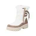 Rieker Damen TEX Winterstiefel Beige Weiß Winter Schuhe X9081-80