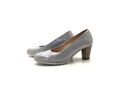 Gabor Damen Pumps Absatzschuh Stöckelschuhe Heels Grau Gr. 40 (UK 6,5)