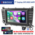 2+32G Carplay Autoradio Android 13 für Benz C/CLC W203 CLK W209 GPS RDS KAM MIK