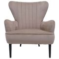 B-Ware Lounge-Sessel MCW-K37, Cocktailsessel Polstersessel Sessel, Samt taupe